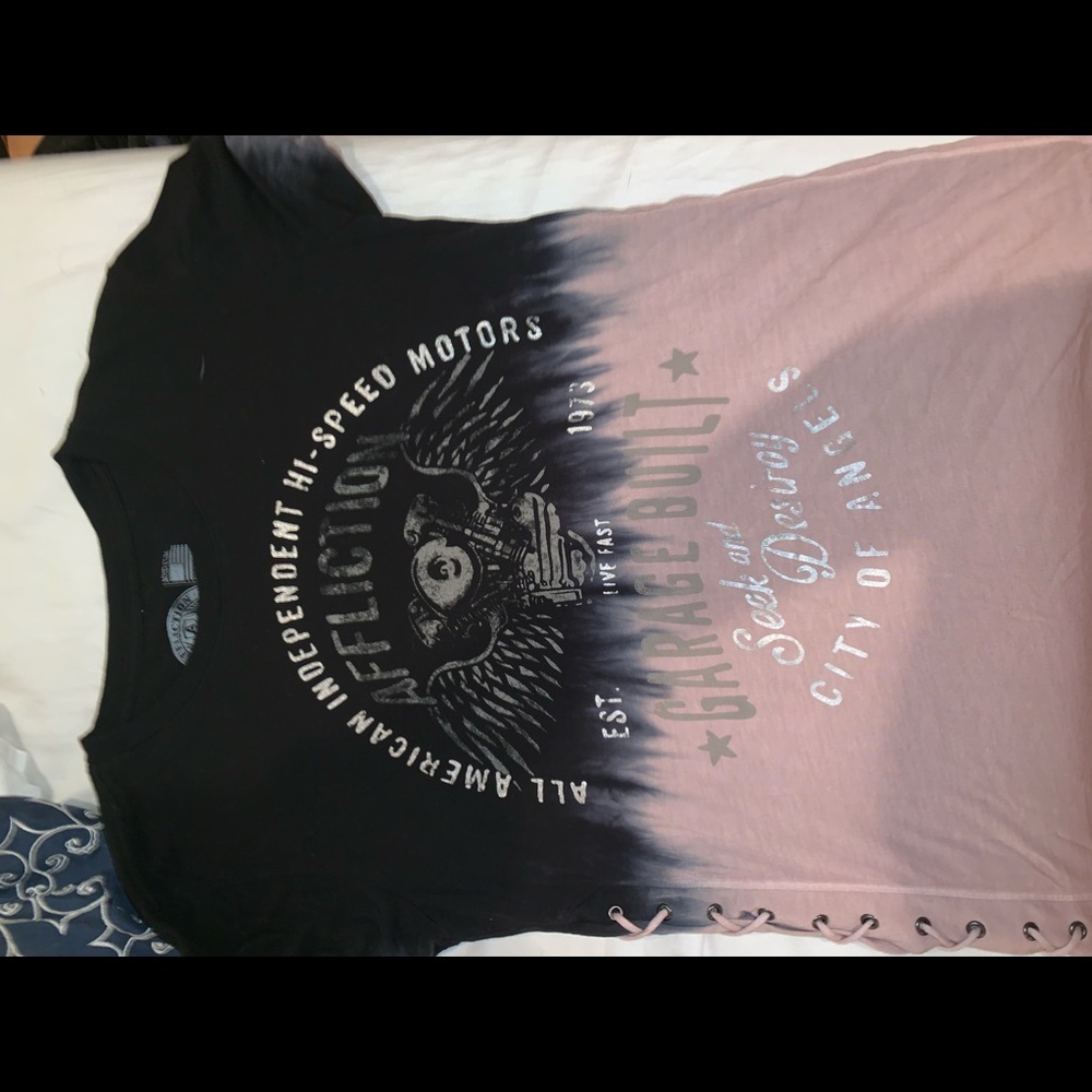 2 affliction shirt bundle